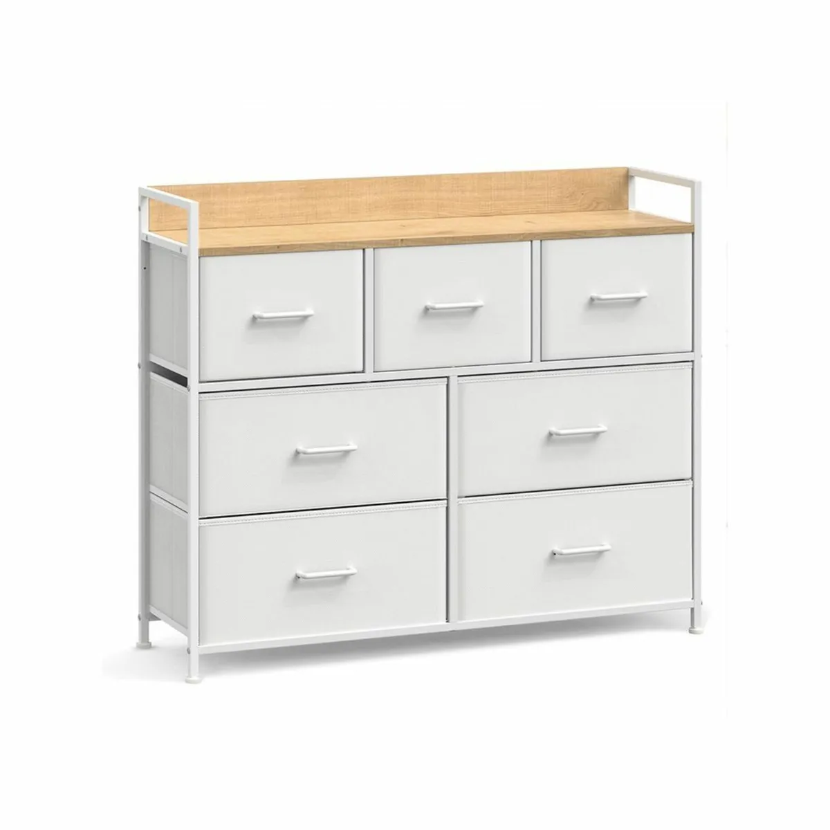 Chest of drawers with 7 fabric Drawers - Image 4