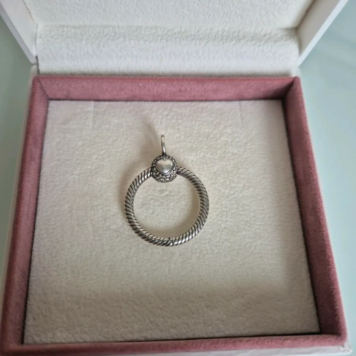 Pandora pendant small pave perfect condition - Image 2