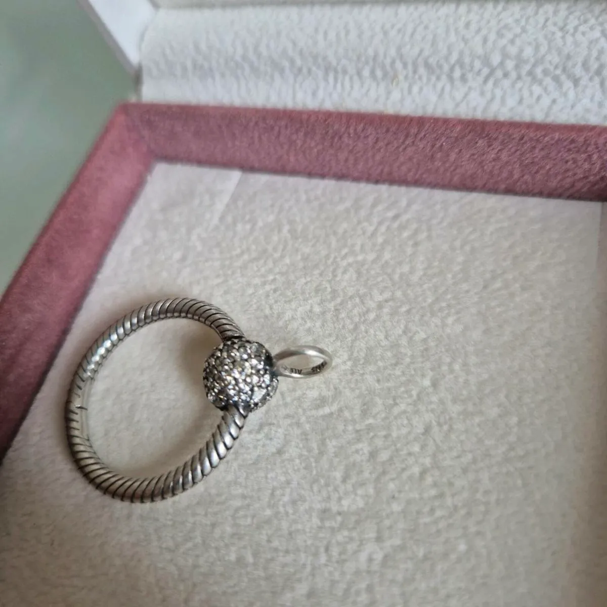 Pandora pendant small pave perfect condition - Image 3