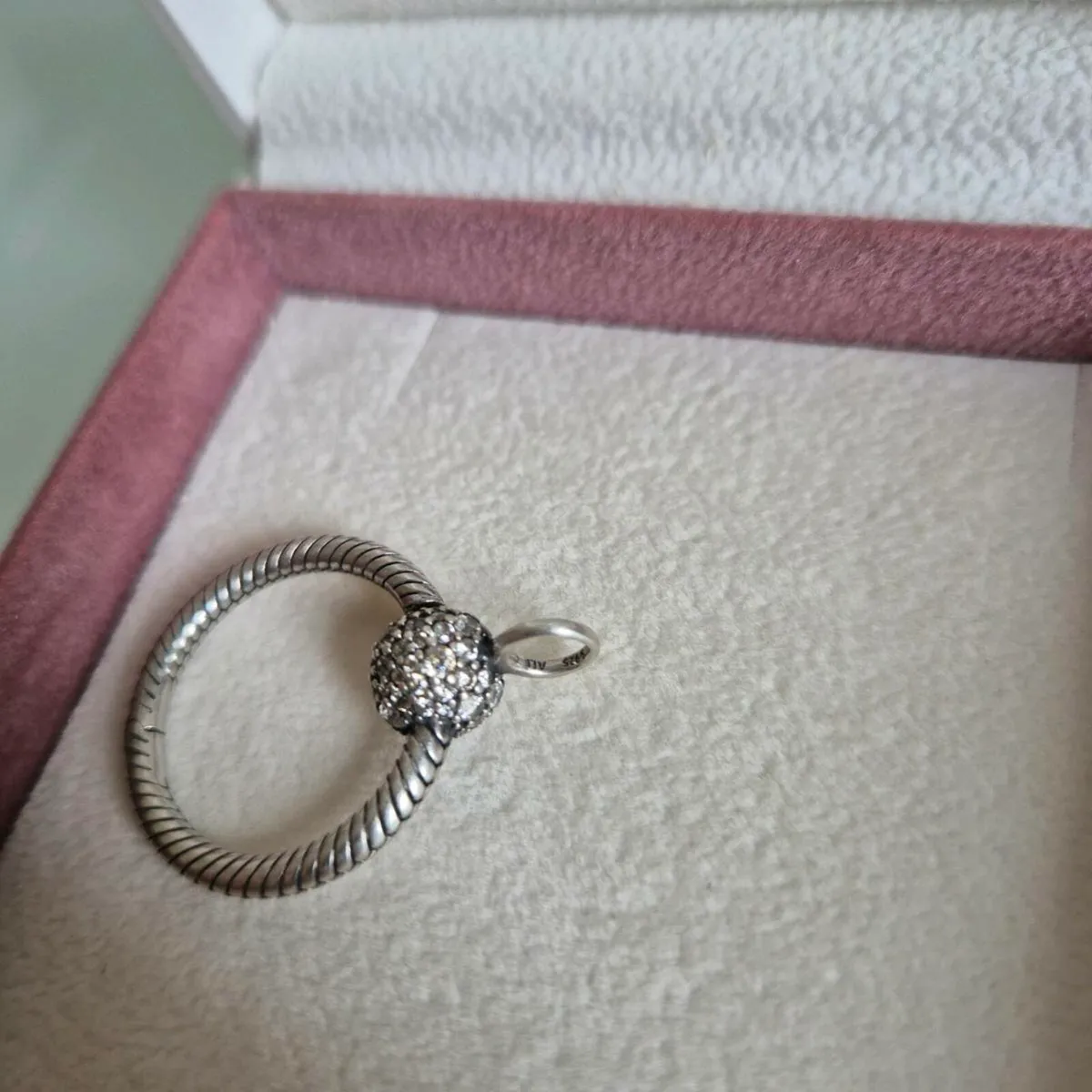 Pandora pendant small pave perfect condition - Image 4