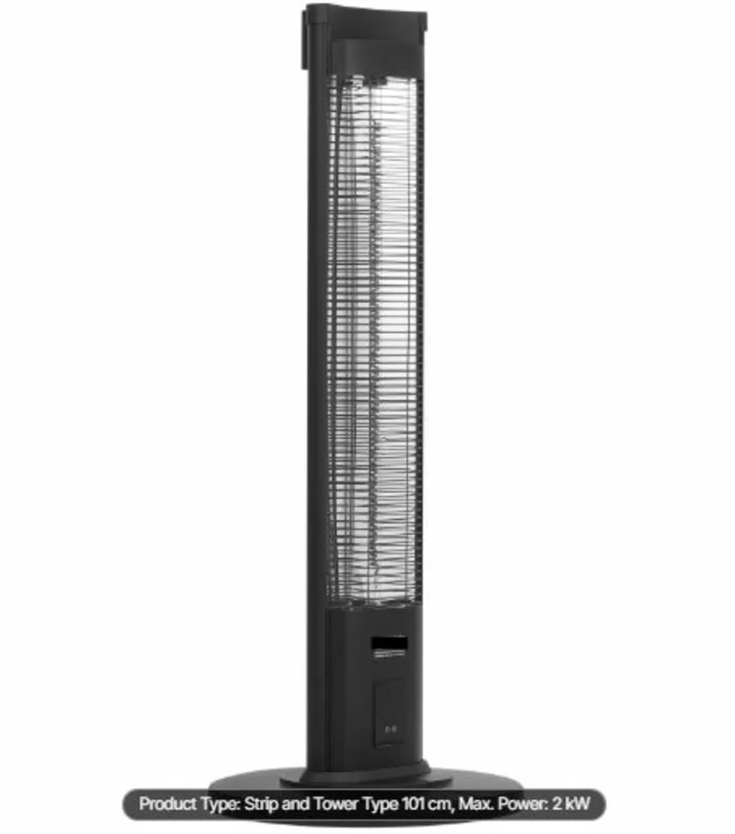 Infrared Heater, 2000W Remote Control Electric - Image 3