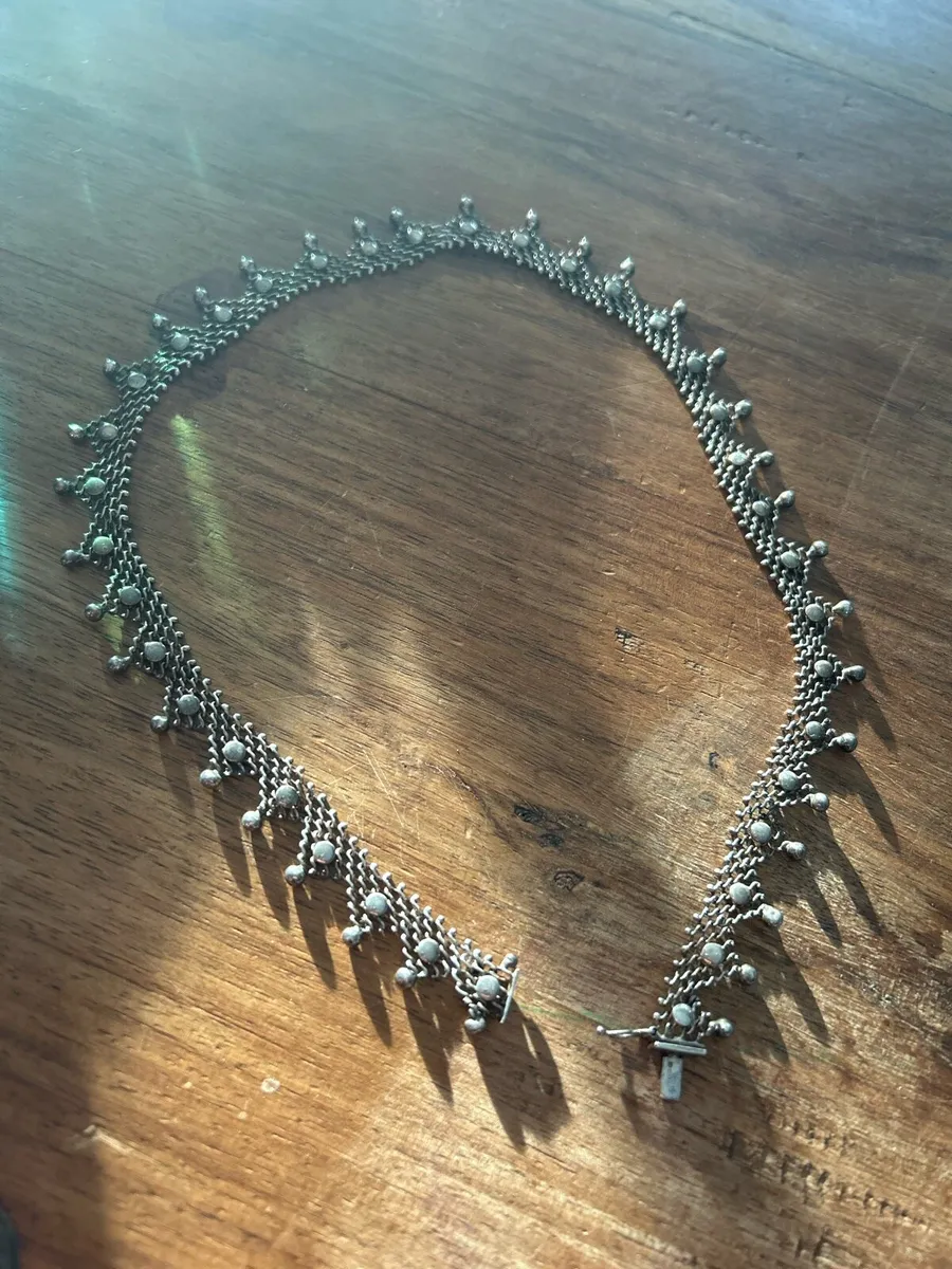 Vintage Sterling Silver Necklace - Image 1