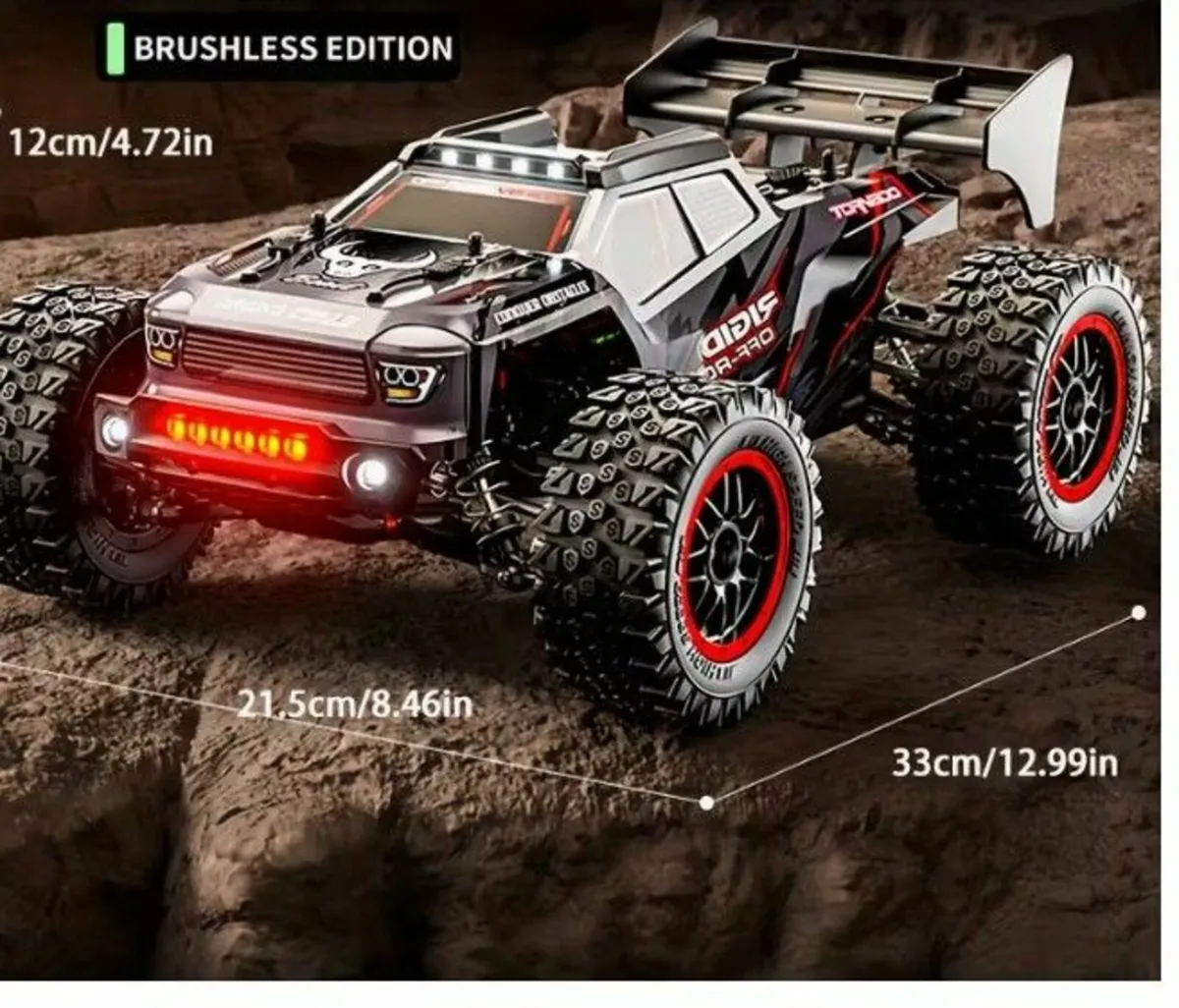 80KM High-Speed 4WD RC Car Brushless Motor Off-Roa - Image 4