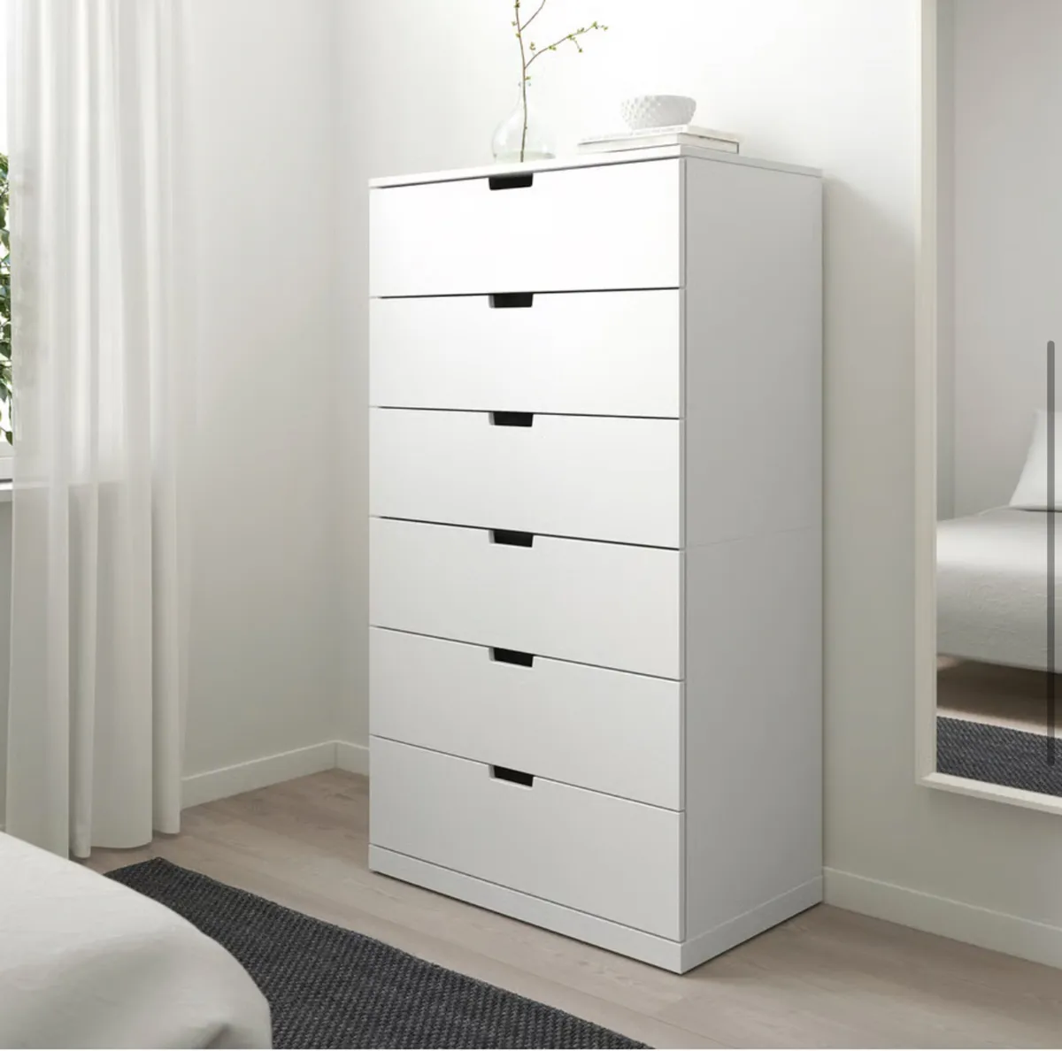 IKEA White Nordli Chest of Drawers - Image 2