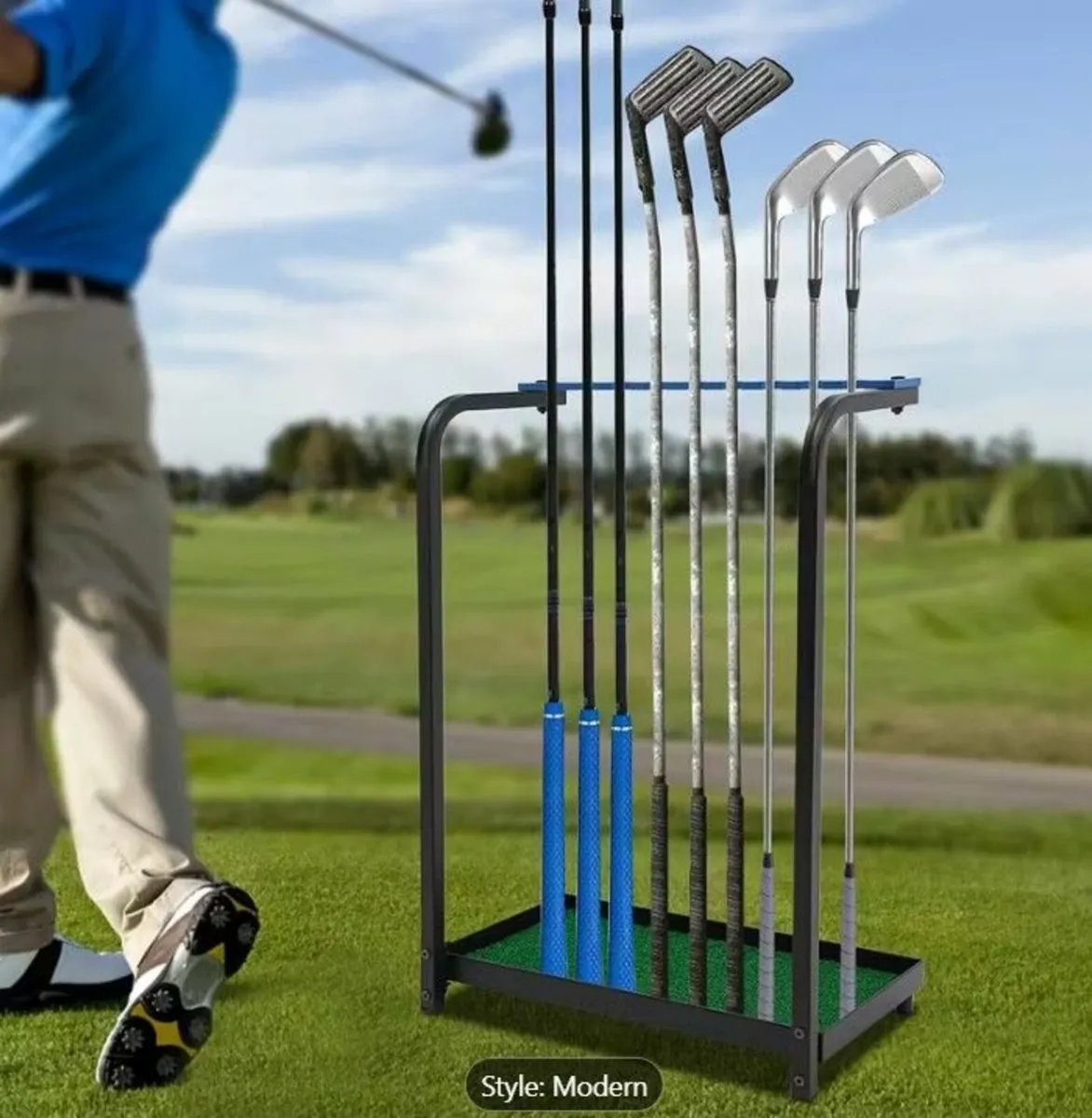 Heavy-Duty 9-Golf Club Stand - Image 1