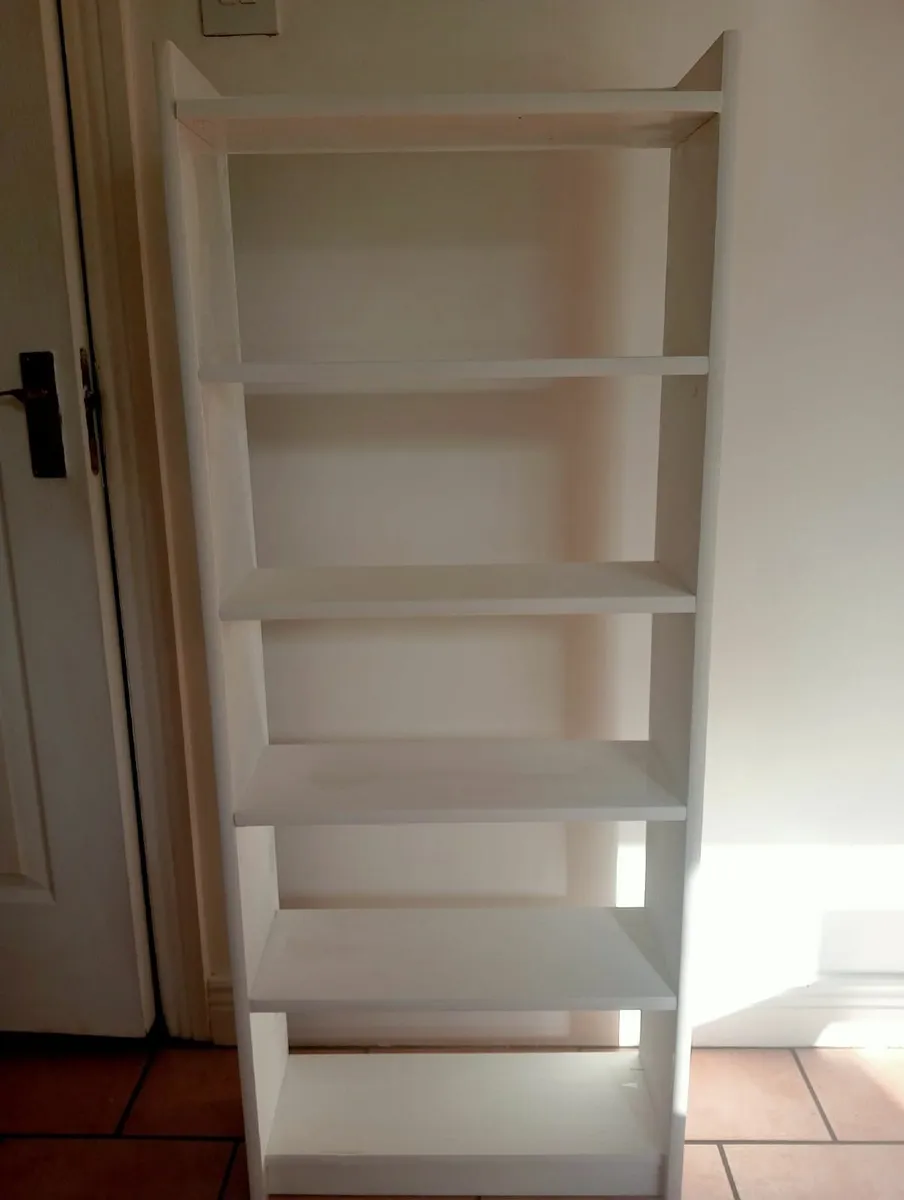 White Shelving Unit – 123 x 50 x 19 cm - Image 3