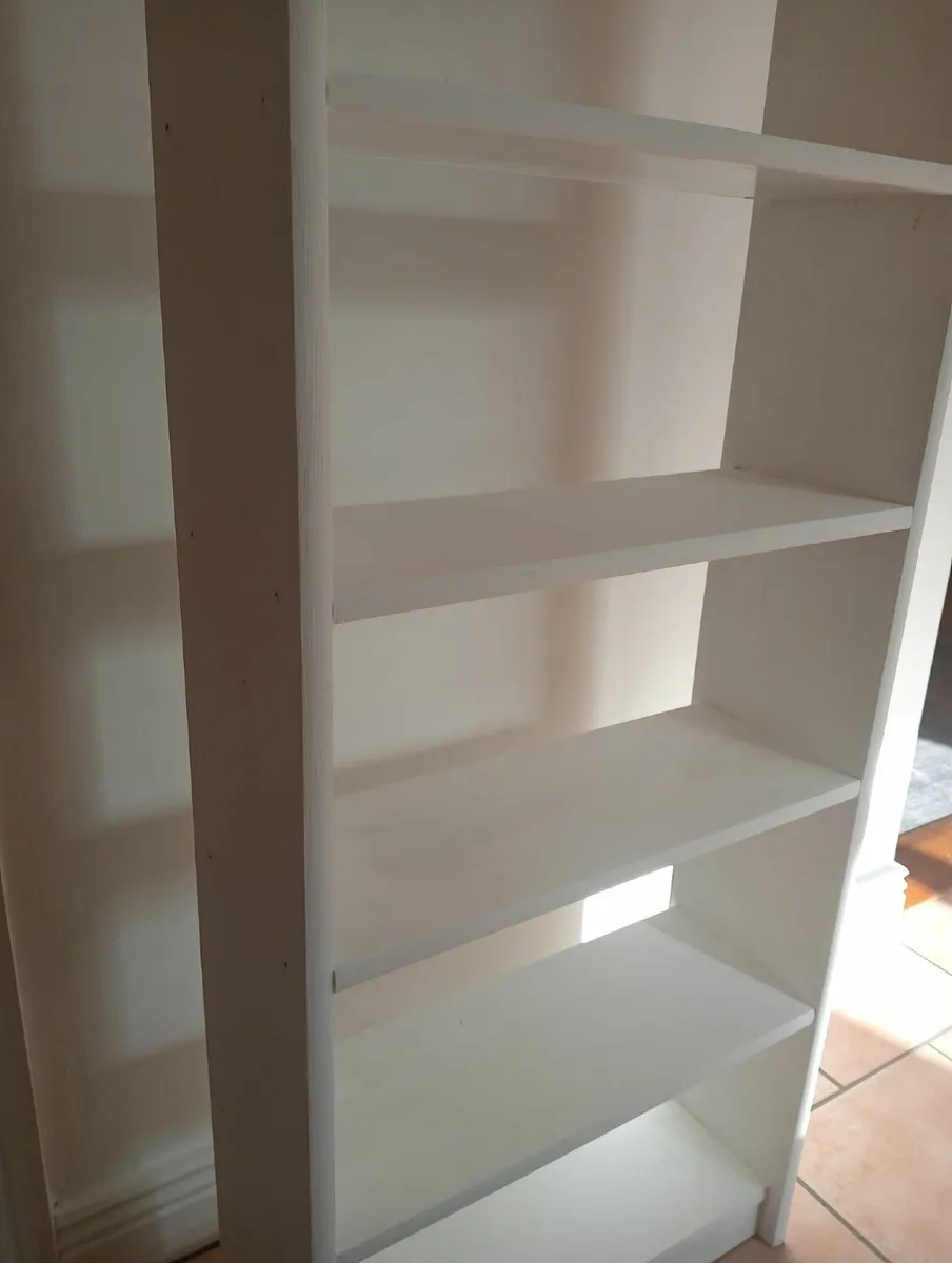 White Shelving Unit – 123 x 50 x 19 cm - Image 4