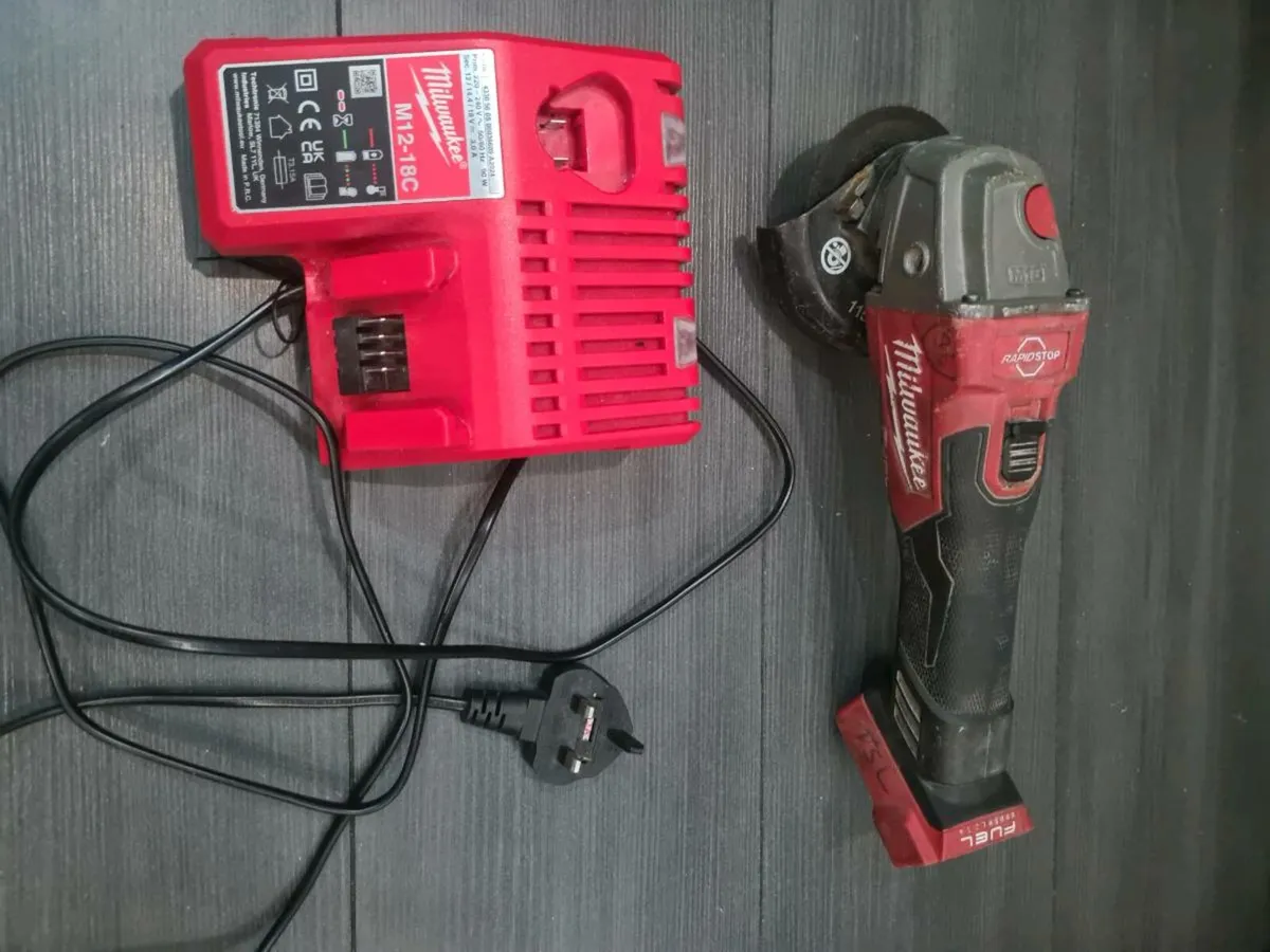 Milwaukee Angle Grinder & Charger