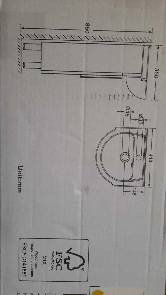 Sink and cabinets unit - Image 2