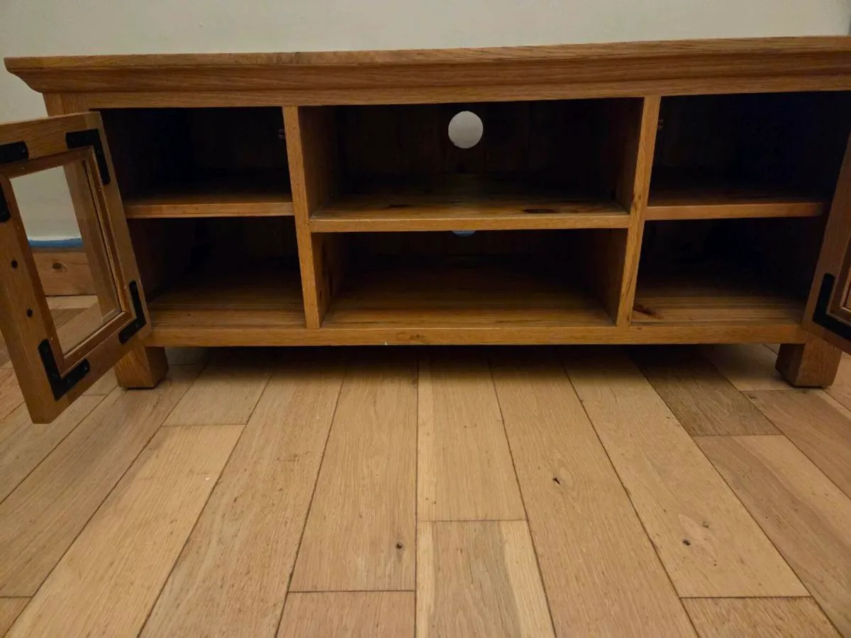 TV Unit - Solid Oak - Image 4