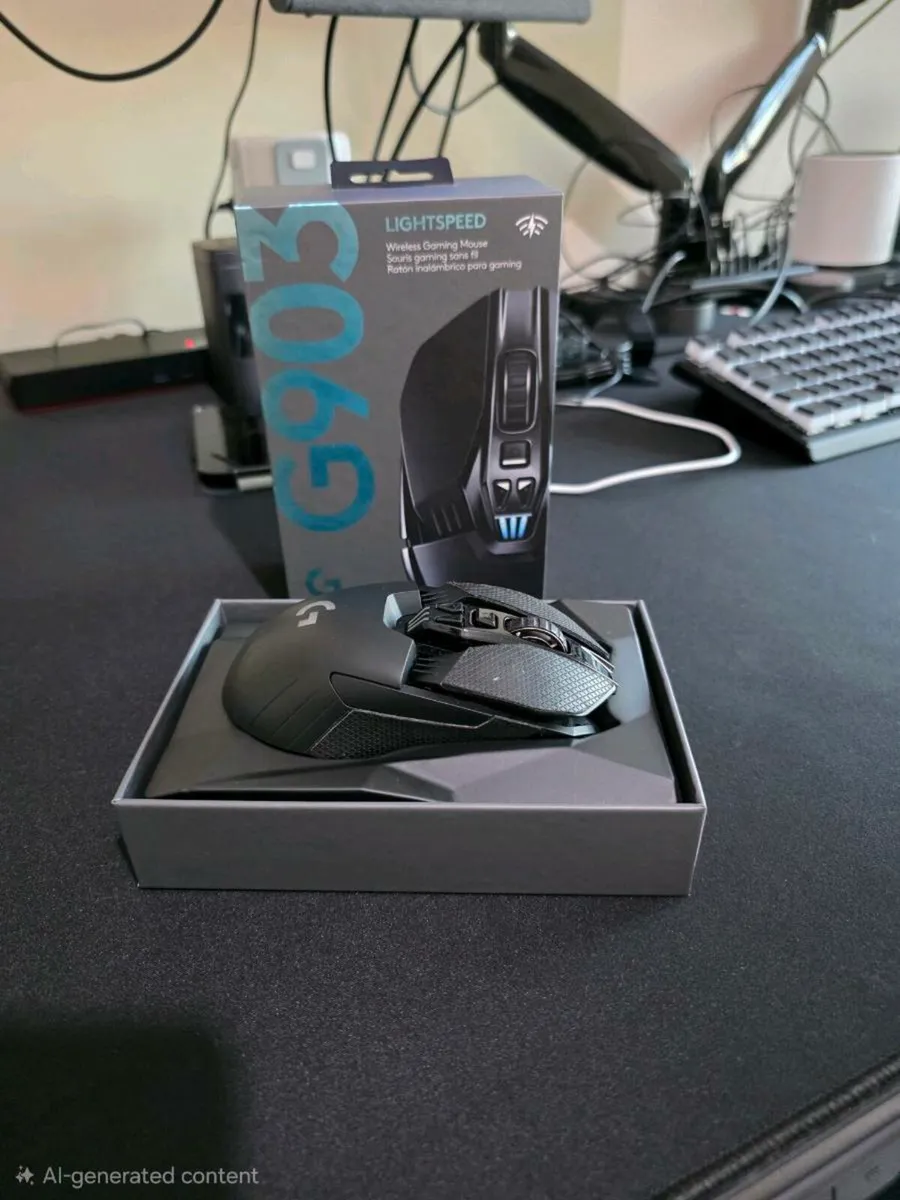 Logitech gaming mouse and mouse pad - Image 1