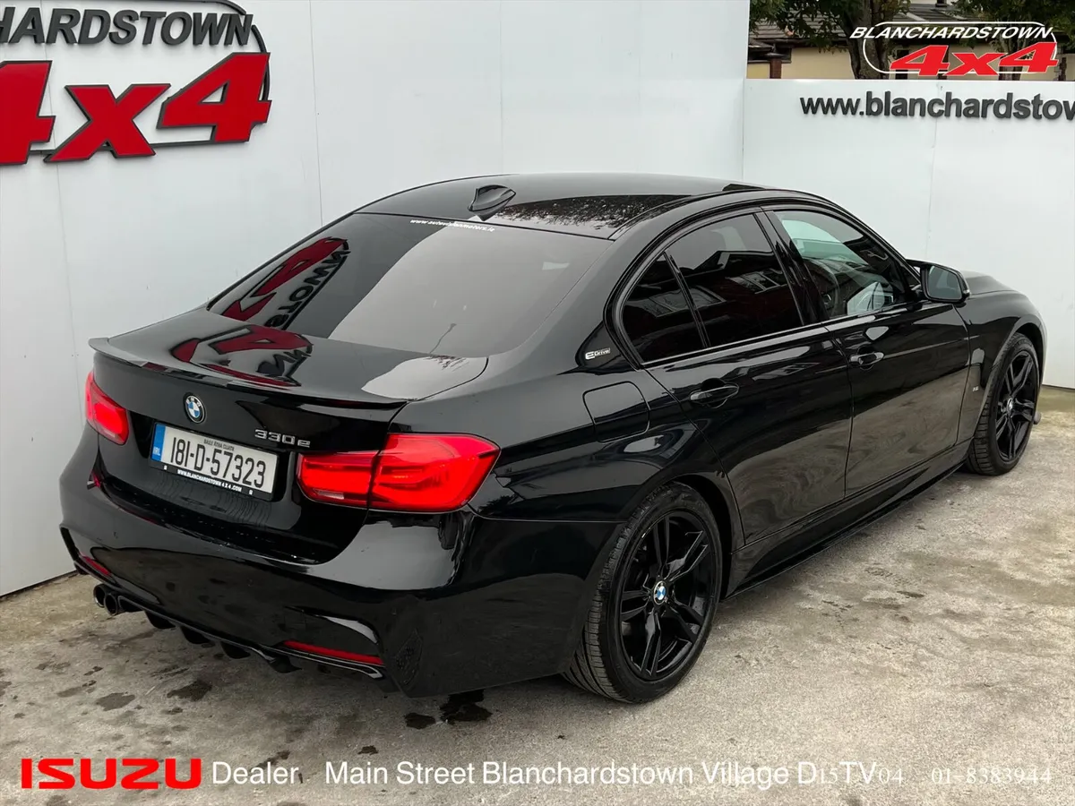 BMW 330e JET BLACK MSPORT FINANCE ME - Image 2