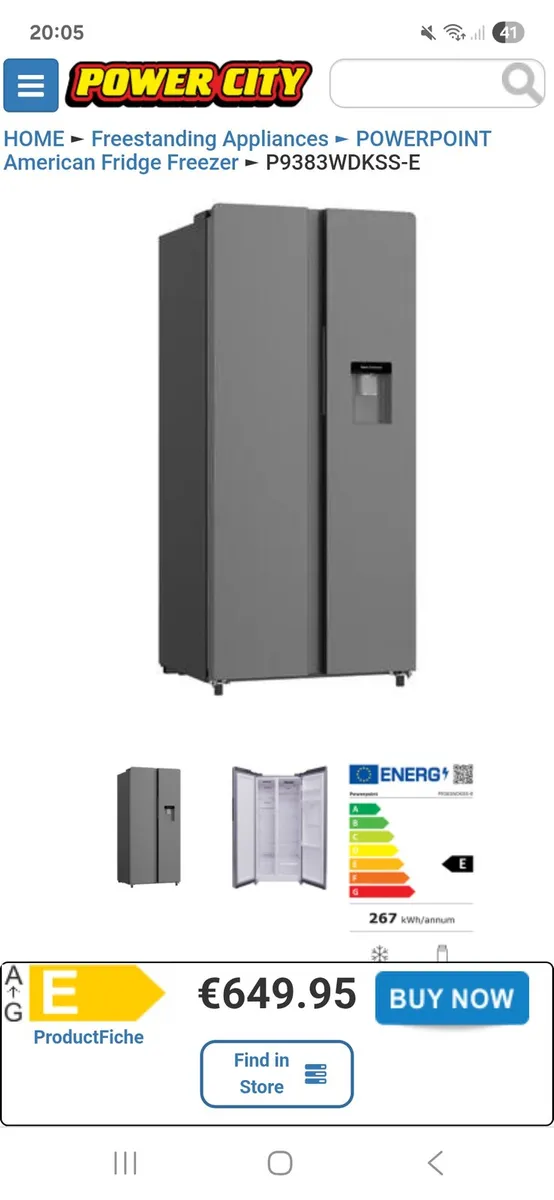 American style fride/freezer - Image 3