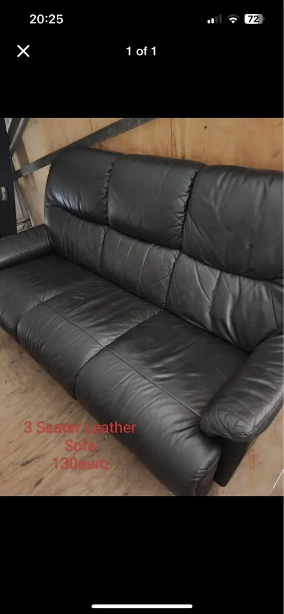 Leather sofa
