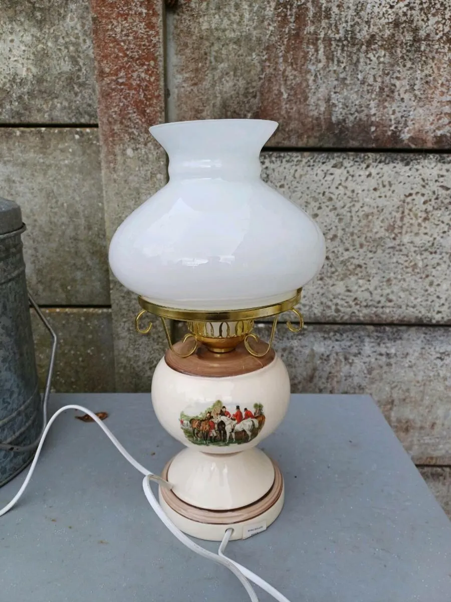 1950/60s Fox-Hunting Table Lamp - Image 2
