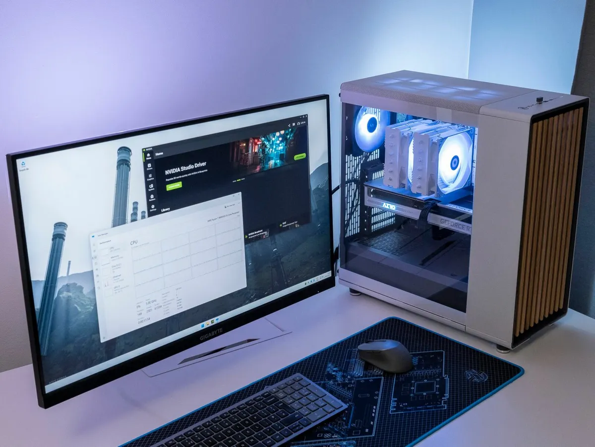 Latest Gaming PC 9800X3D NVidia RTX 5080 64GB RAM - Image 1