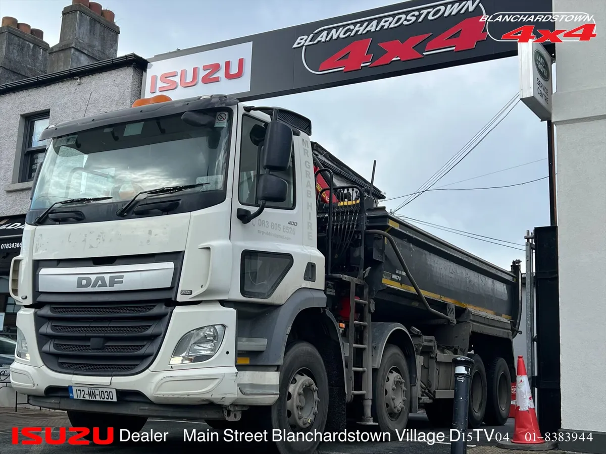 DAF CF400 TIPPER GRAB PALFINGER EPSILON CRANE 8x4 - Image 1