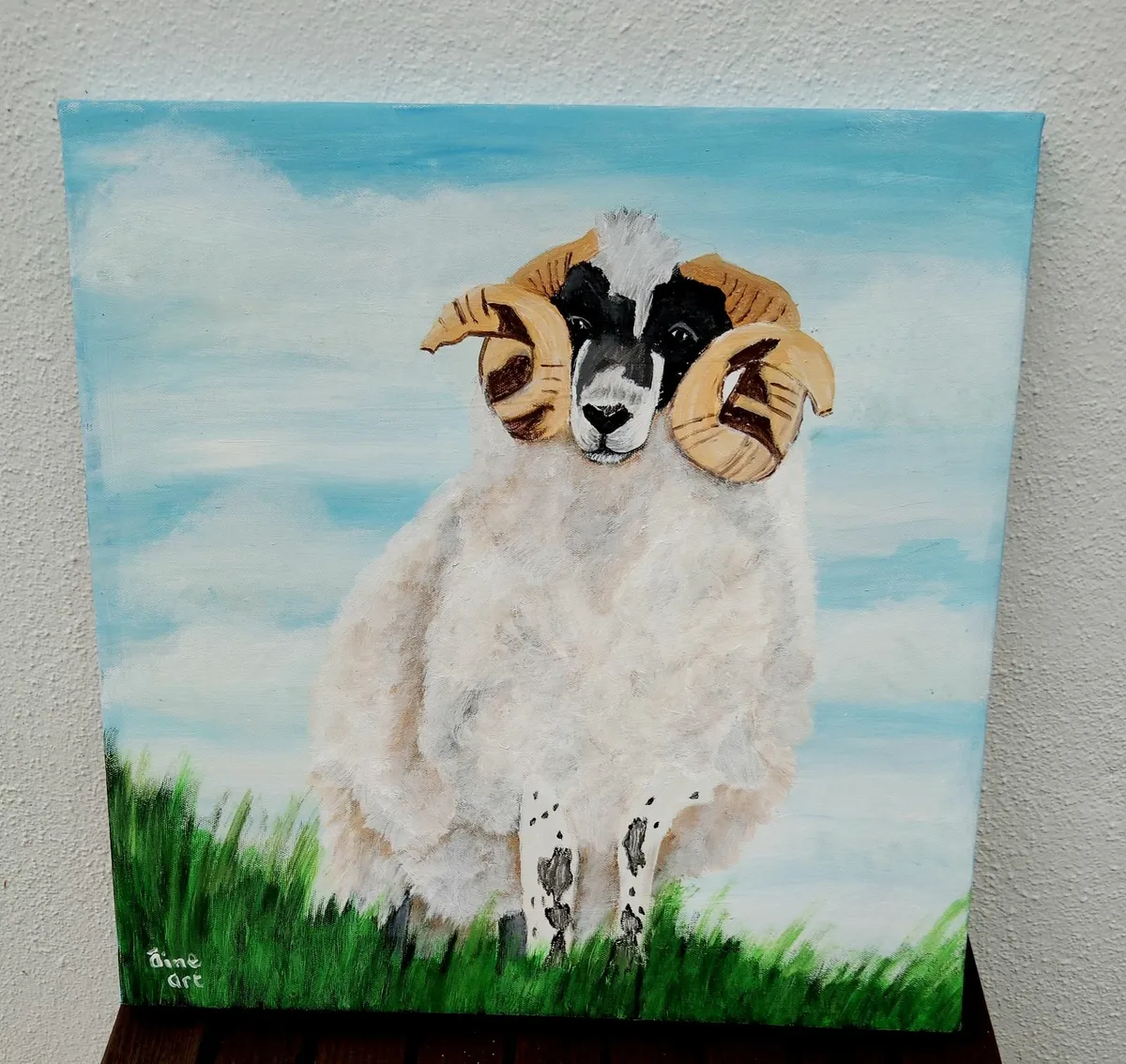 Original Painting  Larry the Ram