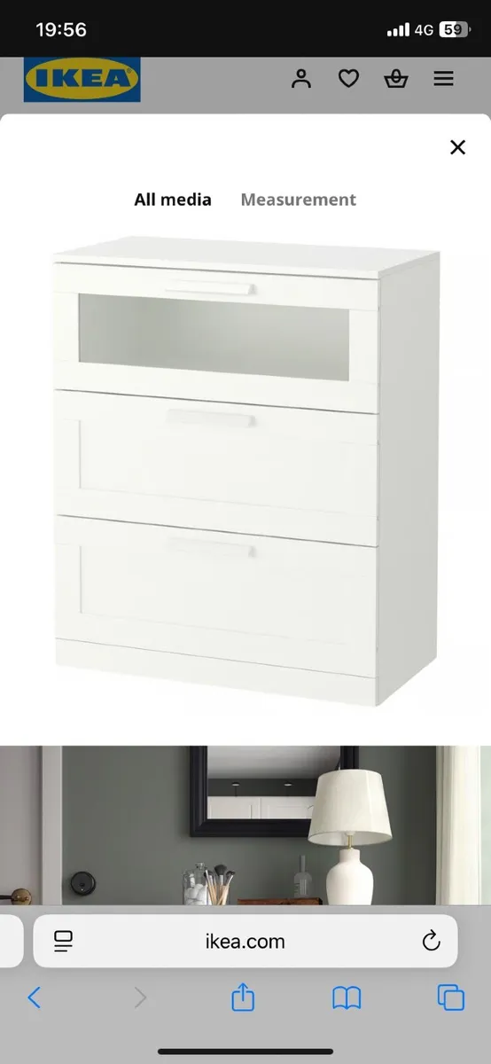 Ikea Brimnes Chest of 3 Drawers - Image 2
