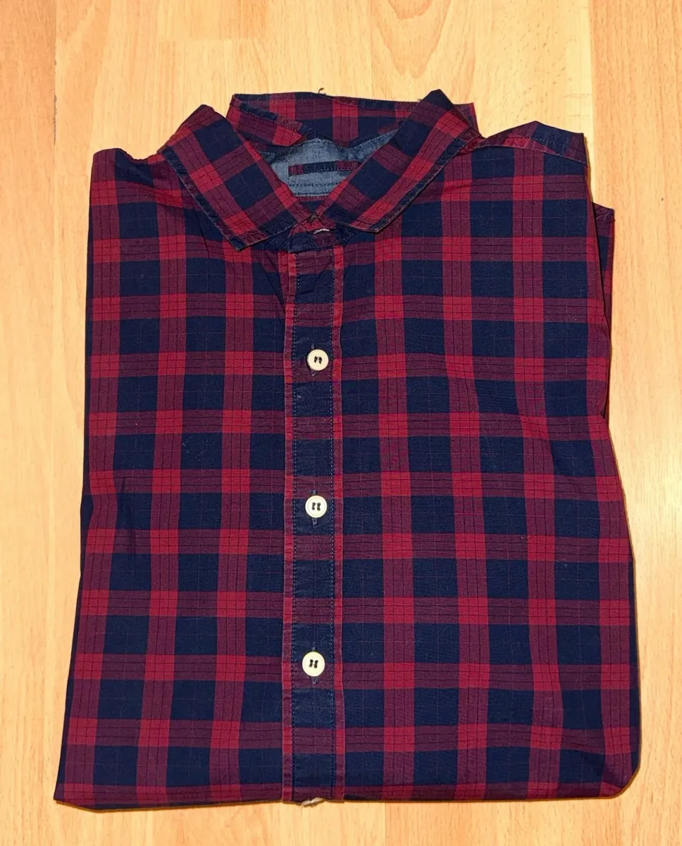 Slim Fit Checked Shirt - Image 2