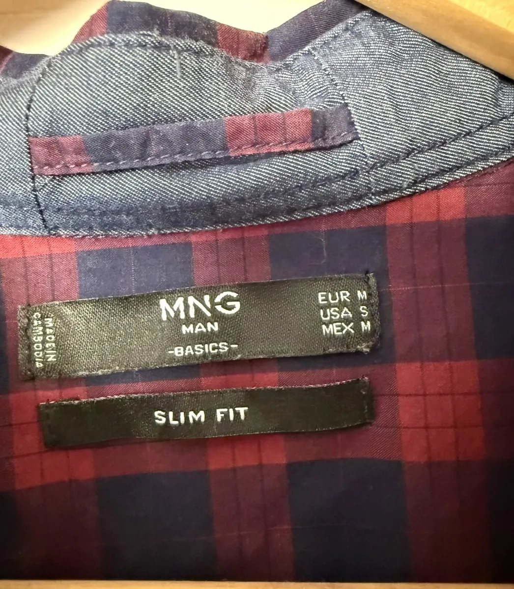 Slim Fit Checked Shirt - Image 3