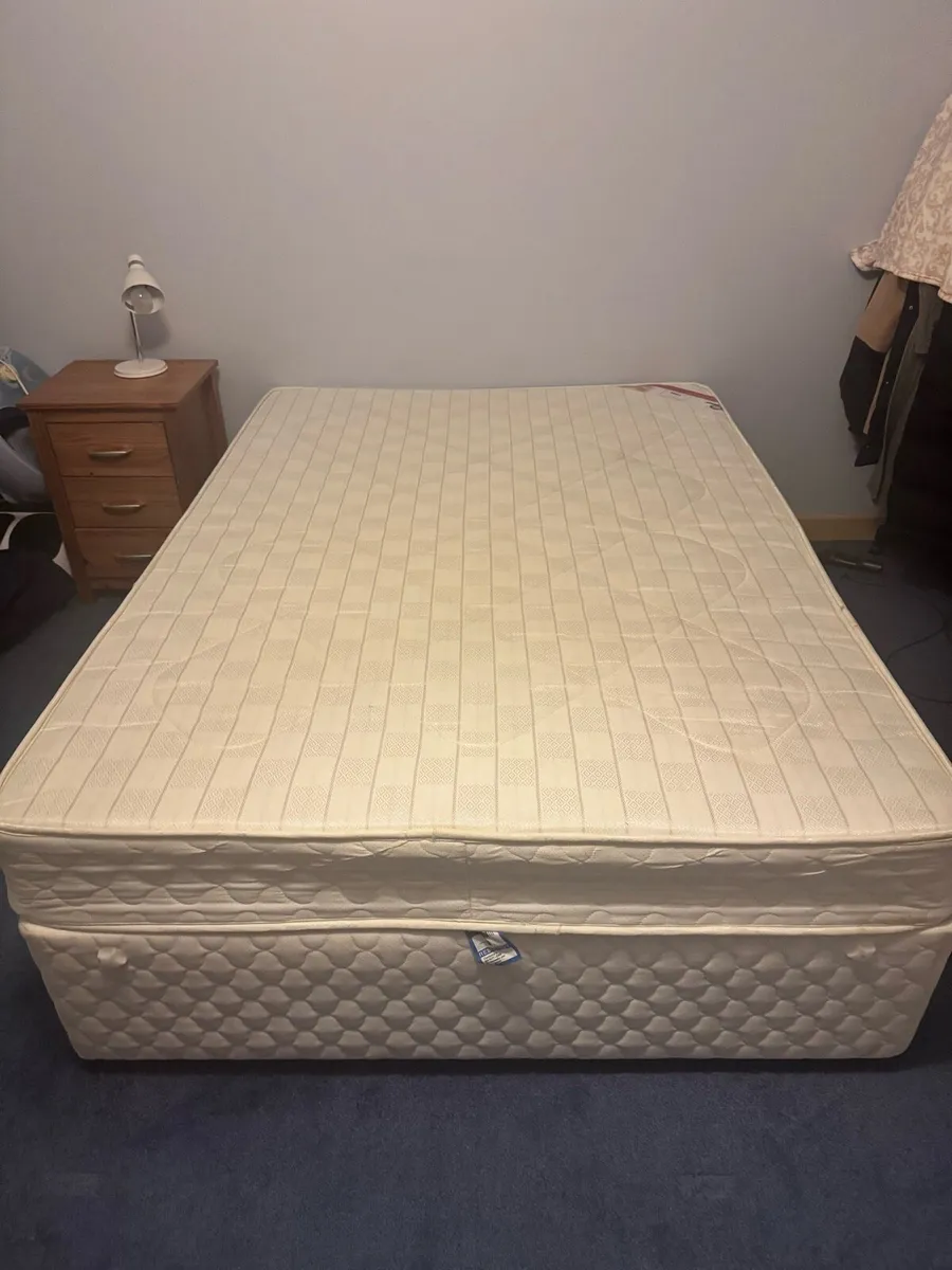 Double bed and mattress - Image 1
