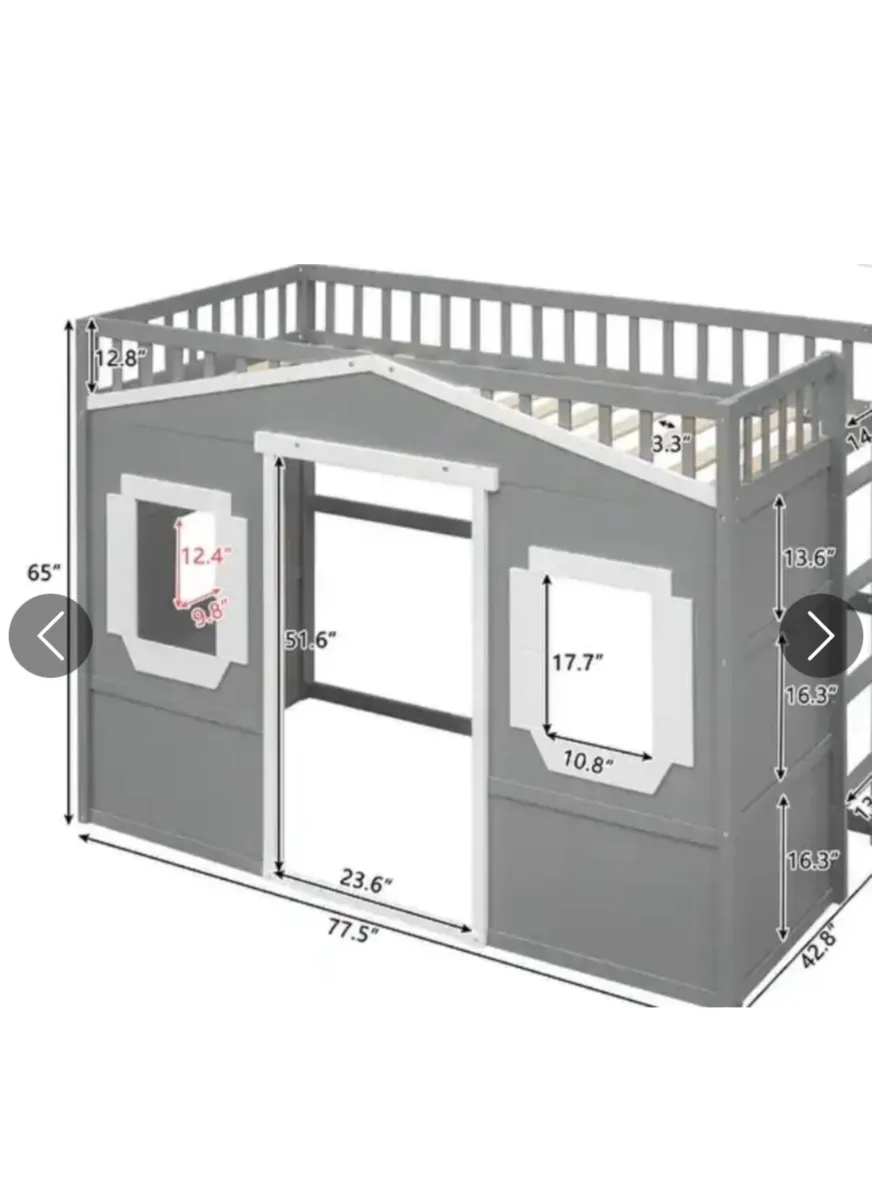 Kids house bed - Image 2