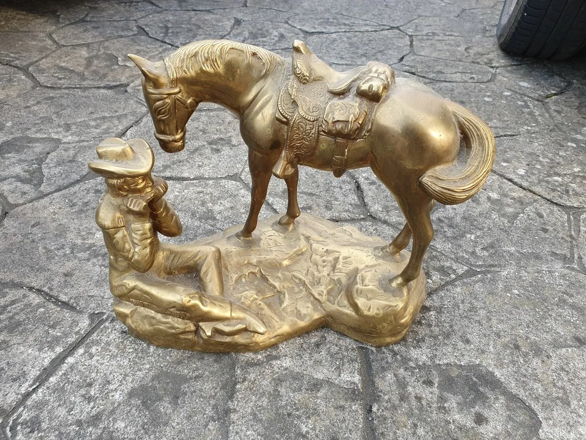 Brass Horse and Rider