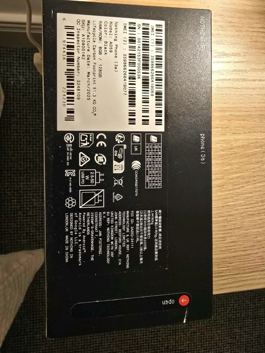 Unopened Nothing phone 3a 128gb unlocked - Image 2