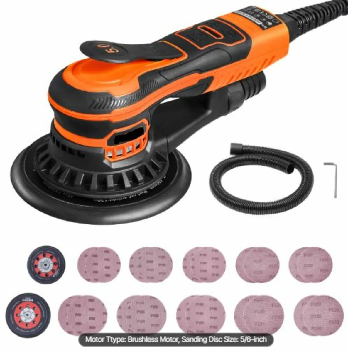 Random Orbital Sander 5 & 6-Inch, 350W Brushless - Image 1