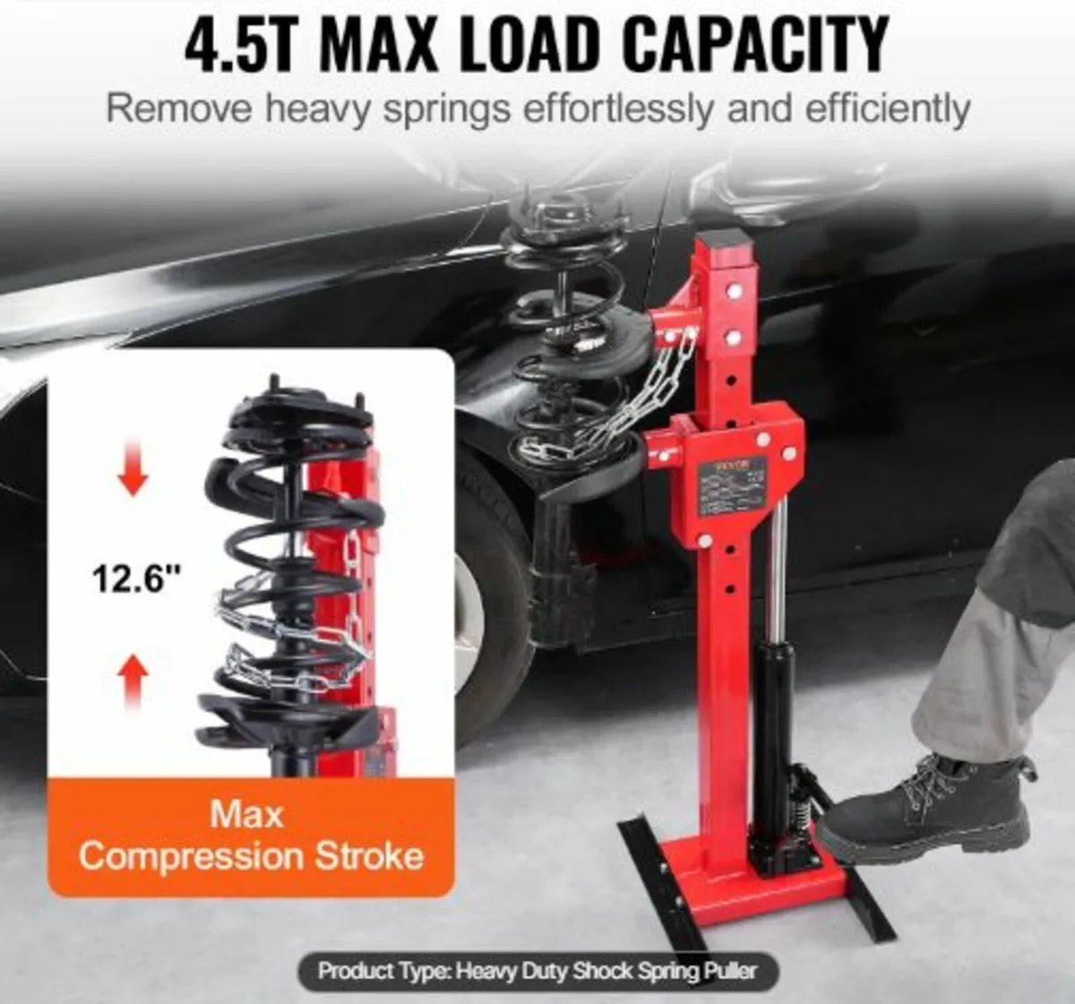 Strut Spring Compressor, 4.5 Ton/4499.6 kg - Image 2