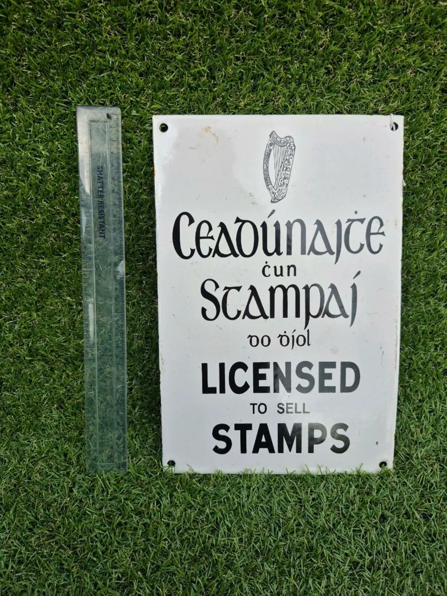 Vintage stamp sign - Image 1