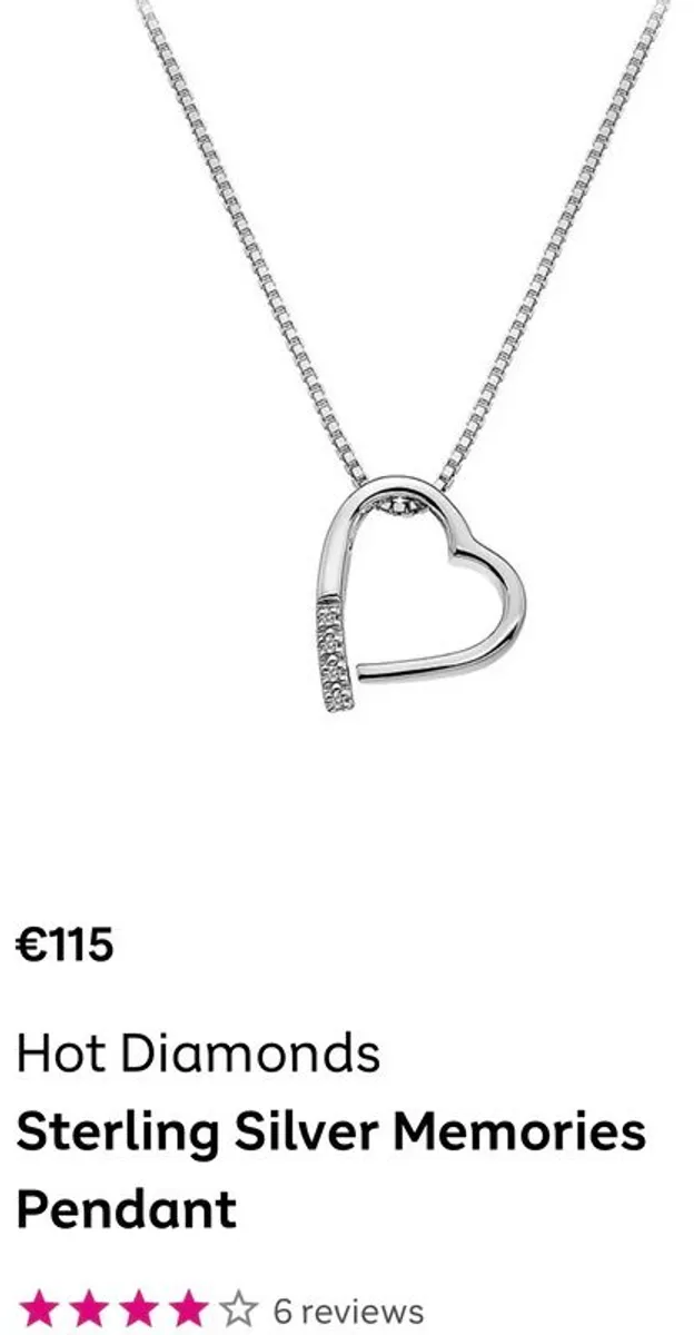 Hot Diamonds Necklace and Earring set. - Image 1