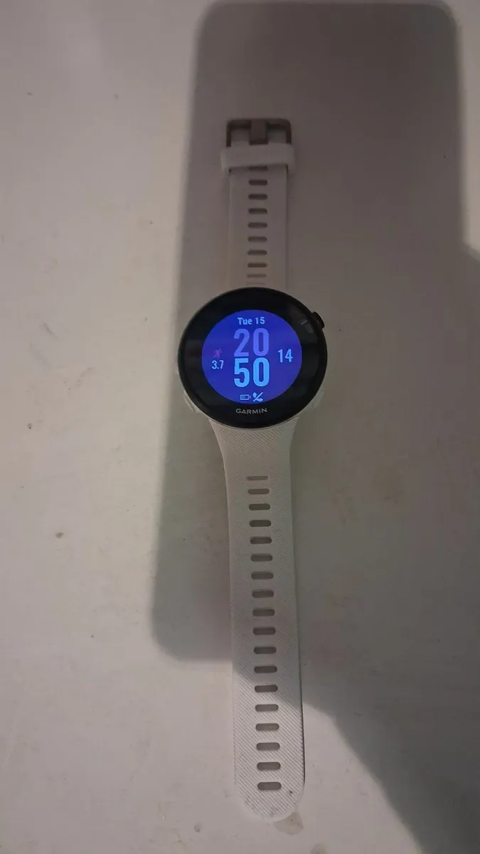 Garmin Forerunner 45S GPS Running Watch - White - Image 1