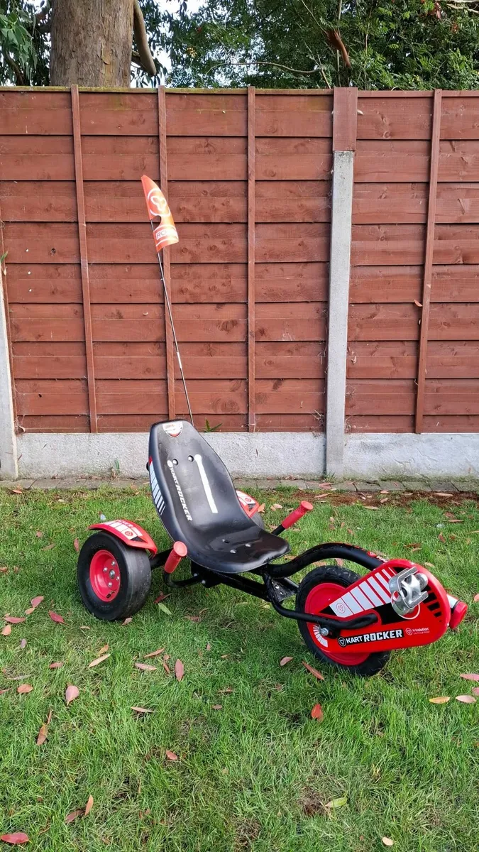 Yvolution Y rocker Black and Fire Go Kart - Image 1