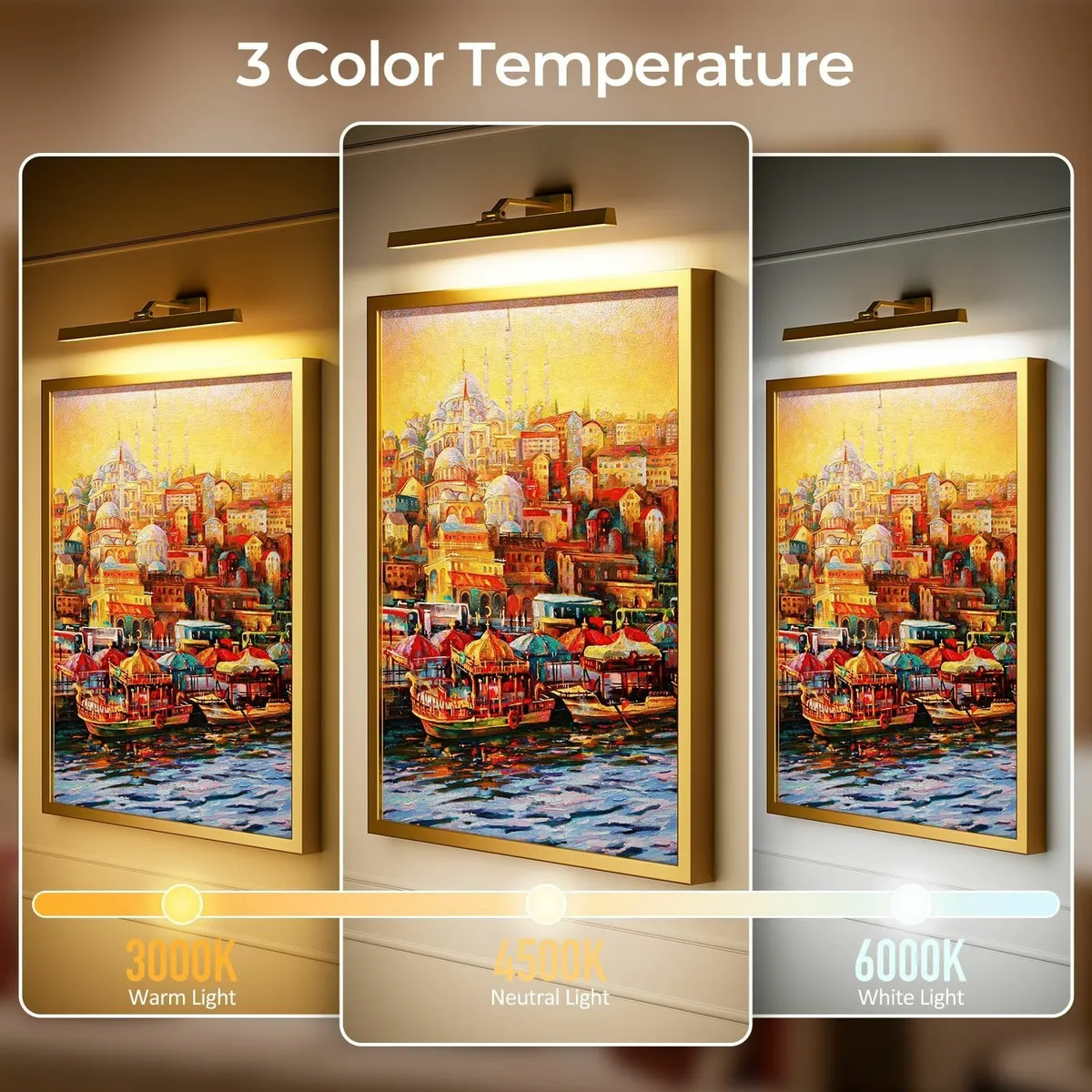 Picture Lights for Wall 60CM 6500mAh Battery Opera - Image 4