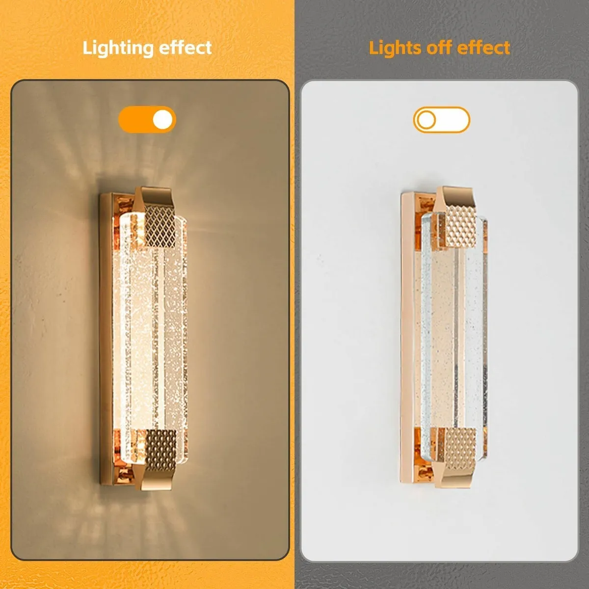 LED Wall Light Indoor Crystal Lamp Contemporary Li - Image 4