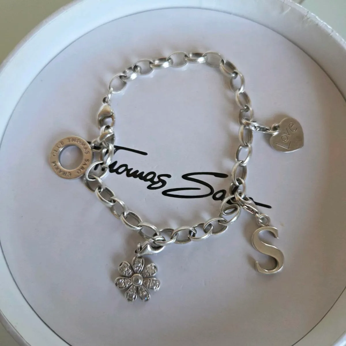 Thomas Sabo bracelet with charms - Image 1