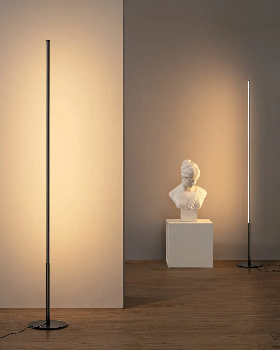 2 Pack Modern LED Floor Lamp 57.5 Minimalist Dimma - Image 1