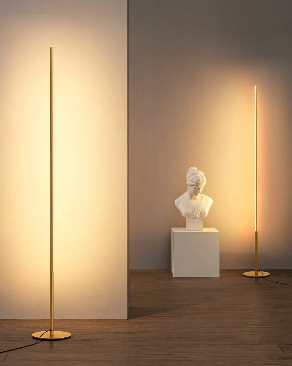 2 Pack Modern LED Floor Lamp 57.5 Minimalist Dimma - Image 1