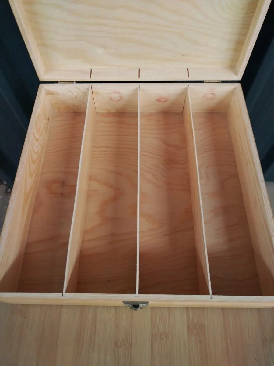 Wooden Wine Gift Box (Empty) - Image 2