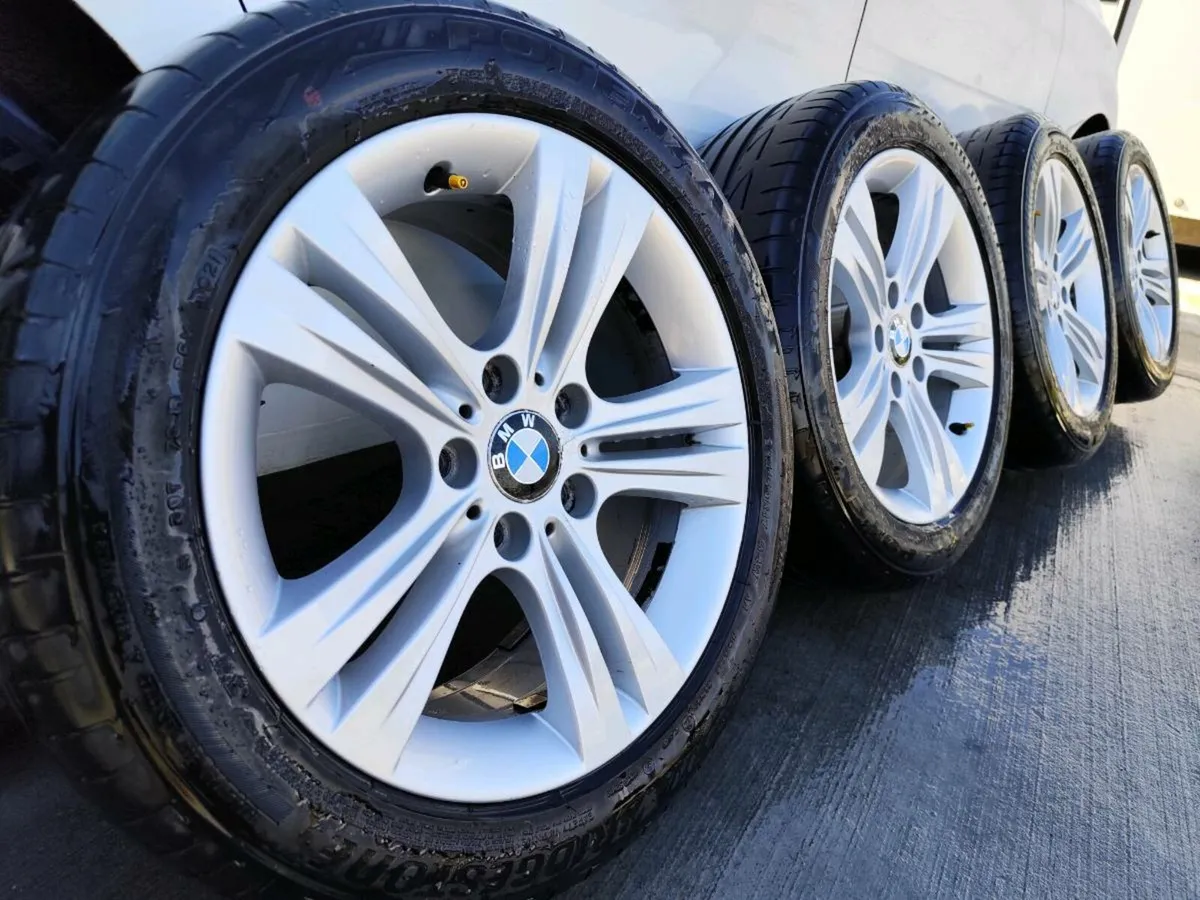 17" BMW 3 series alloy wheels with tyres - Image 1