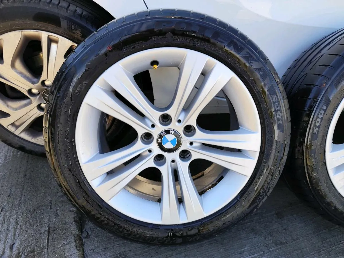 17" BMW 3 series alloy wheels with tyres - Image 2