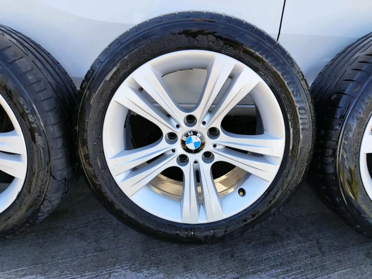 17" BMW 3 series alloy wheels with tyres - Image 3
