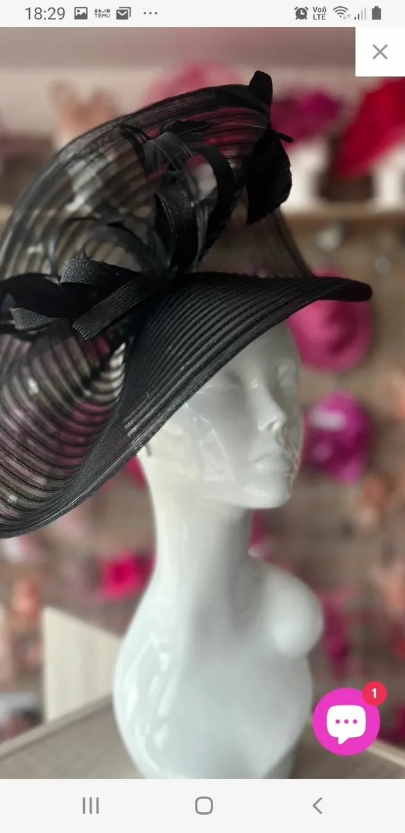 Dress, fascinator.......sz 12.....65e - Image 4