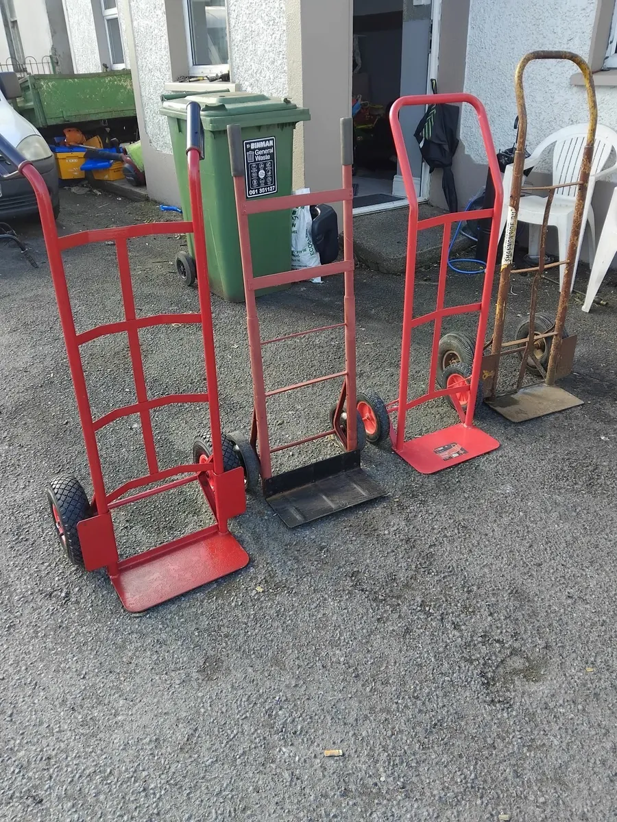 6 hand carts all working perfect priced - Image 1