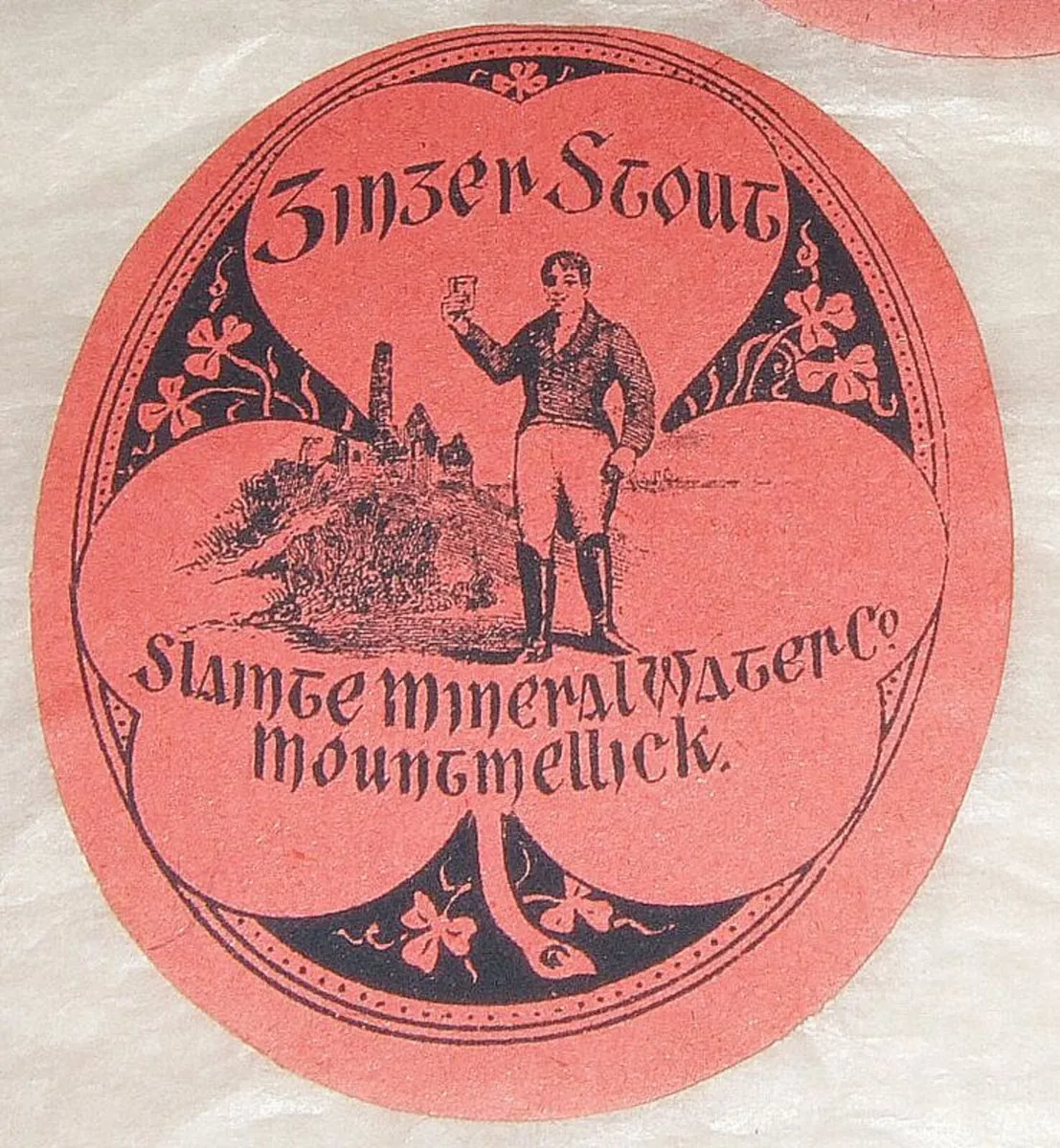Mountmellick 'Slainte Mineral Water' Labels - Image 2
