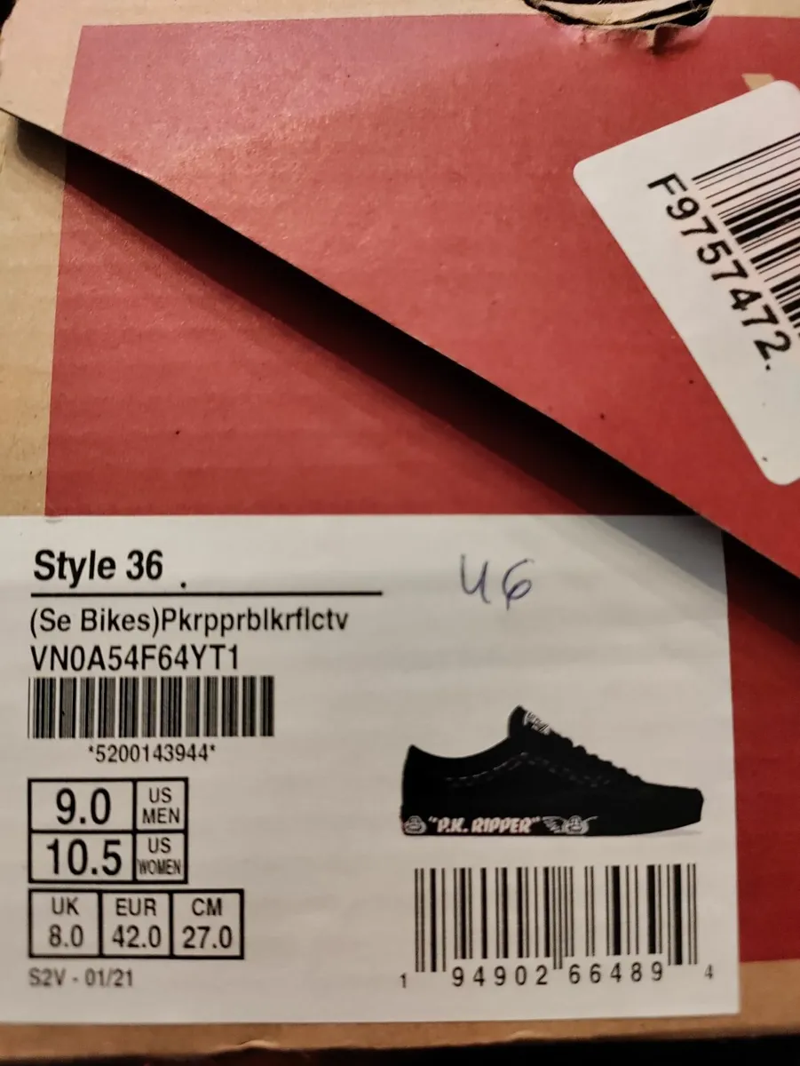 Vans x SE Bikes trainers 8uk New - Image 4