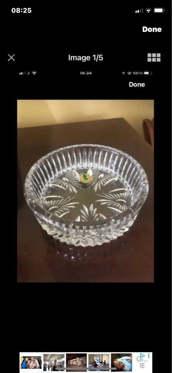 Waterford crystal Millennium Wine Bottle coaster - Image 1