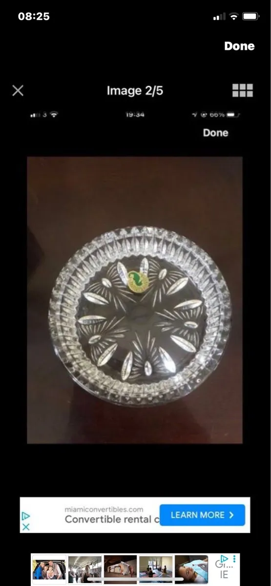 Waterford crystal Millennium Wine Bottle coaster - Image 2